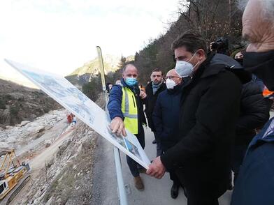 Présentation des travaux de la route d'accès à Castérino Présentation des travaux de la route d'accès à Castérino
