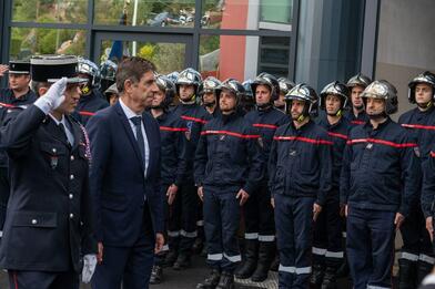 Inauguration du Centre d'Incendie et de Secours de La Turbie Inauguration du Centre d'Incendie et de Secours de La Turbie
