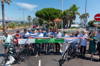 Inauguration de la piste cyclable de Villeneuve-Loubet Inauguration de la piste cyclable de Villeneuve-Loubet