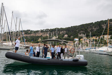 Visite des travaux du Port royal de la Darse Visite des travaux du Port royal de la Darse