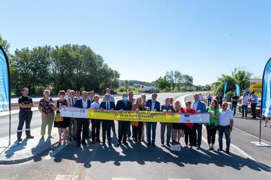 Inauguration du dernier tronçon de la liaison intercommunale de la Siagne Inauguration du dernier tronçon de la liaison intercommunale de la Siagne