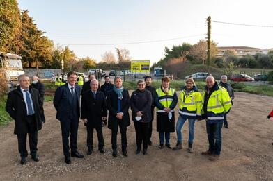 Lancement des travaux de déviation de la route départementale à Vallauris Lancement des travaux de déviation de la route départementale à Vallauris