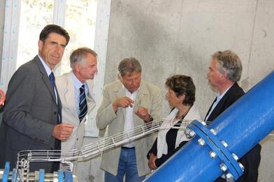 Saint-Martin d'Entraunes – Inauguration de la microcentrale hydroélectrique de la Chastelonnette Saint-Martin d'Entraunes – Inauguration de la microcentrale hydroélectrique de la Chastelonnette
