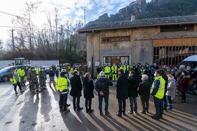 Tempête Alex - Déplacement à Breil et à Tende Tempête Alex - Déplacement à Breil et à Tende