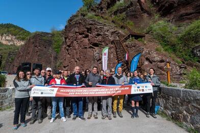 Inauguration de l'itinéraire des "Balcons des gorges" de Daluis Inauguration de l'itinéraire des "Balcons des gorges" de Daluis