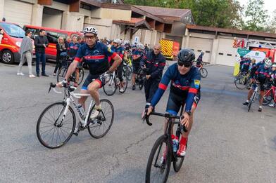 Départ du 8e défi vélo Bruno Kohlhuber Départ du 8e défi vélo Bruno Kohlhuber