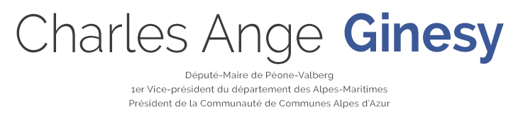Charles Ange GINESY - Député de la 2e circonscroption des Alpes-Maitimes, Premier Vice-president du Conseil général, Maire de Péone-Valberg