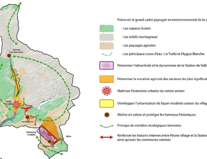 La carte du PADD