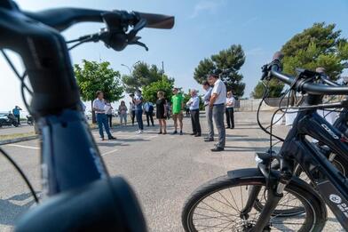 Inauguration de la piste cyclable du bord de mer entre Antibes et Villeneuve-Loubet Inauguration de la piste cyclable du bord de mer entre Antibes et Villeneuve-Loubet