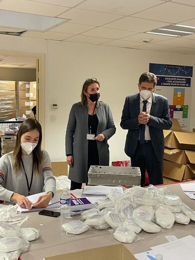 Distribution de 500 000 masques FFP2 Distribution de 500 000 masques FFP2
