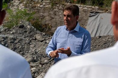 Avancée des travaux des digues de Puget-Théniers Avancée des travaux des digues de Puget-Théniers