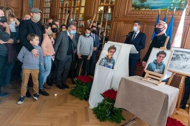 Cérémonie d'hommage à l'alpiniste niçois Thomas Arfi Cérémonie d'hommage à l'alpiniste niçois Thomas Arfi