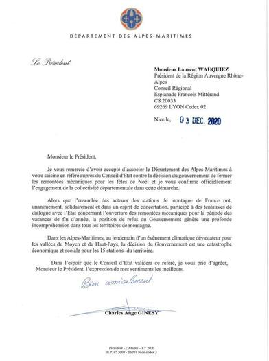Le Département se mobilise aux côtés de Laurent Wauquiez contre la fermeture des domaines skiables Le Département se mobilise aux côtés de Laurent Wauquiez contre la fermeture des domaines skiables