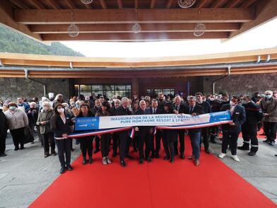 Inauguration du Pure Montagne Resort à Saint-Martin-Vésubie Inauguration du Pure Montagne Resort à Saint-Martin-Vésubie